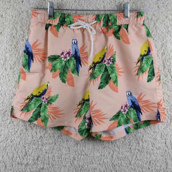 Forever 21* Men's Elastic/Draw String Waist Mesh/Netted Swim Trunks~ Size Medium - Picture 1 of 11